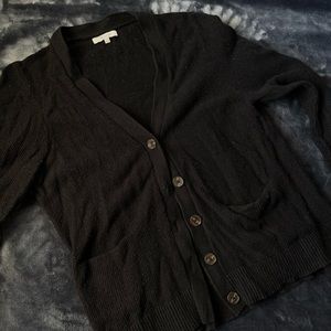 Madewell Black Cardigan Knit in XL